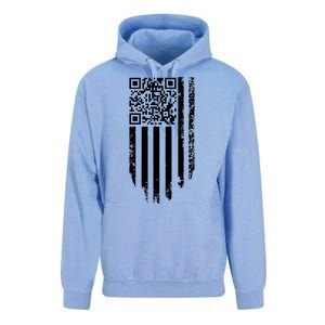 Scan Me President Trump Dancing Code American Flag Unisex Surf Hoodie