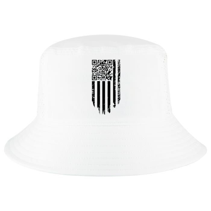 Scan Me President Trump Dancing Code American Flag Cool Comfort Performance Bucket Hat