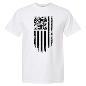 Scan Me President Trump Dancing Code American Flag Garment-Dyed Heavyweight T-Shirt