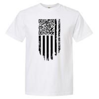 Scan Me President Trump Dancing Code American Flag Garment-Dyed Heavyweight T-Shirt