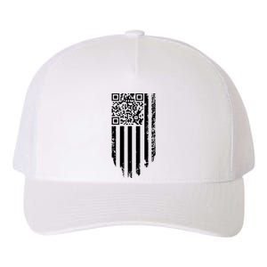 Scan Me President Trump Dancing Code American Flag Yupoong Adult 5-Panel Trucker Hat