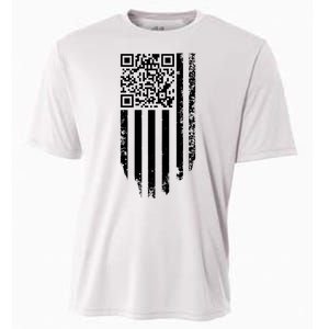 Scan Me President Trump Dancing Code American Flag Cooling Performance Crew T-Shirt