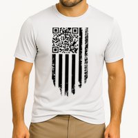 Scan Me President Trump Dancing Code American Flag Performance Shirt