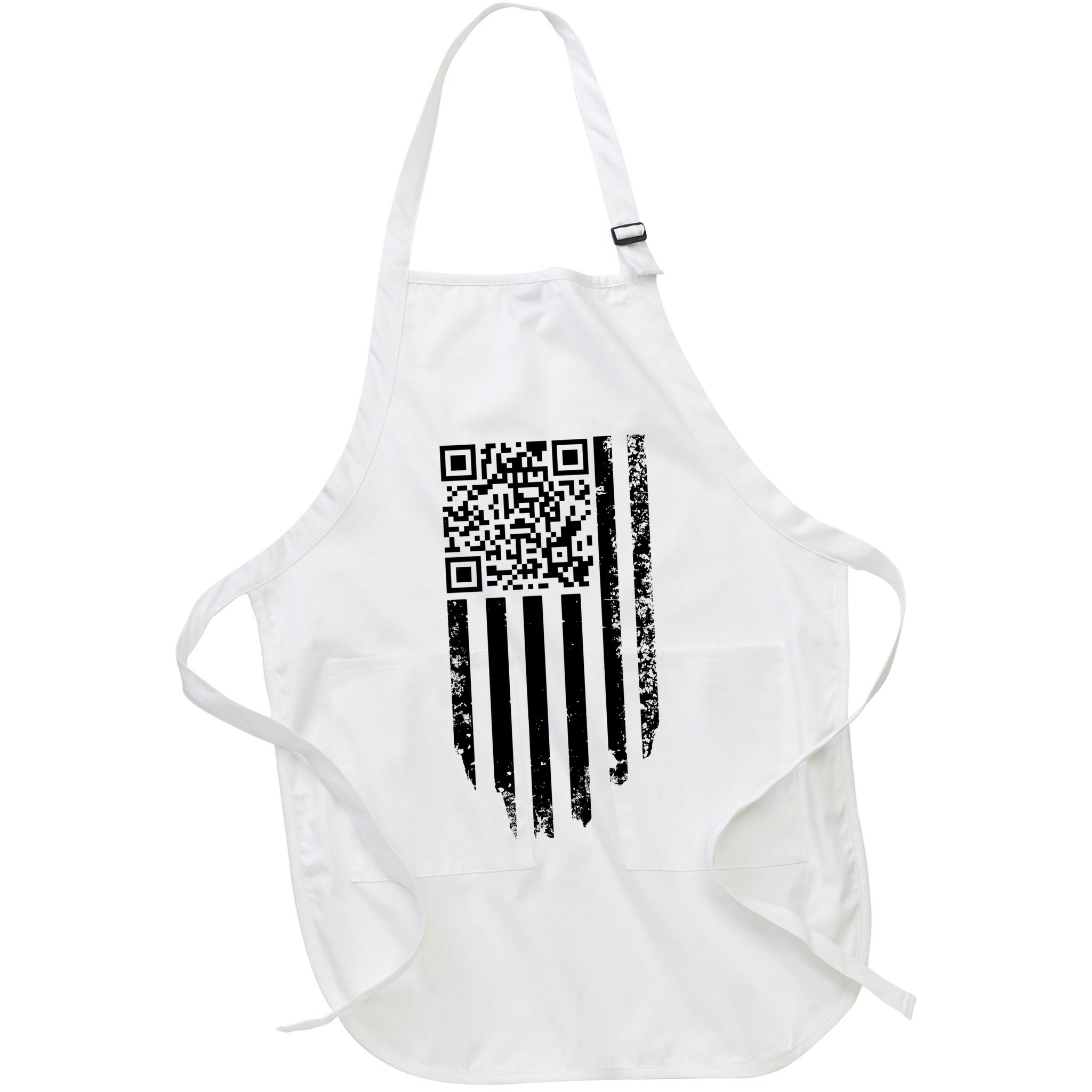 Scan Me President Trump Dancing Code American Flag Apron