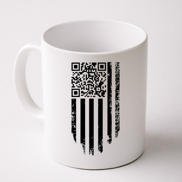 Scan Me President Trump Dancing Code American Flag Mug