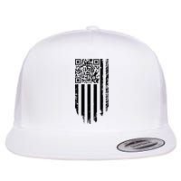 Scan Me President Trump Dancing Code American Flag Flatbill Hat