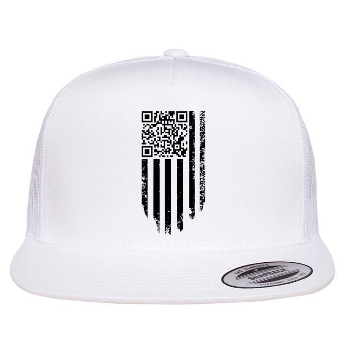Scan Me President Trump Dancing Code American Flag Flatbill Hat