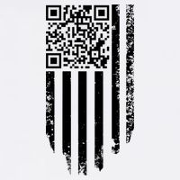 Scan Me President Trump Dancing Code American Flag Flatbill Hat