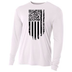 Scan Me President Trump Dancing Code American Flag Cooling Performance Long Sleeve Crew