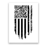 Scan Me President Trump Dancing Code American Flag Poster