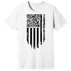 Scan Me President Trump Dancing Code American Flag Premium T-Shirt