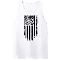 Scan Me President Trump Dancing Code American Flag PosiCharge Competitor Tank