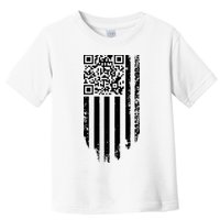 Scan Me President Trump Dancing Code American Flag Toddler T-Shirt