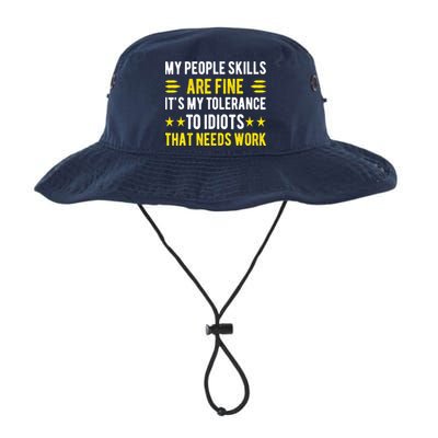Sarcasm My People Skills Are Fine Funny Sarcastic Bucket Hat