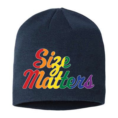 Size Matters Pride Rainbow Sustainable Beanie