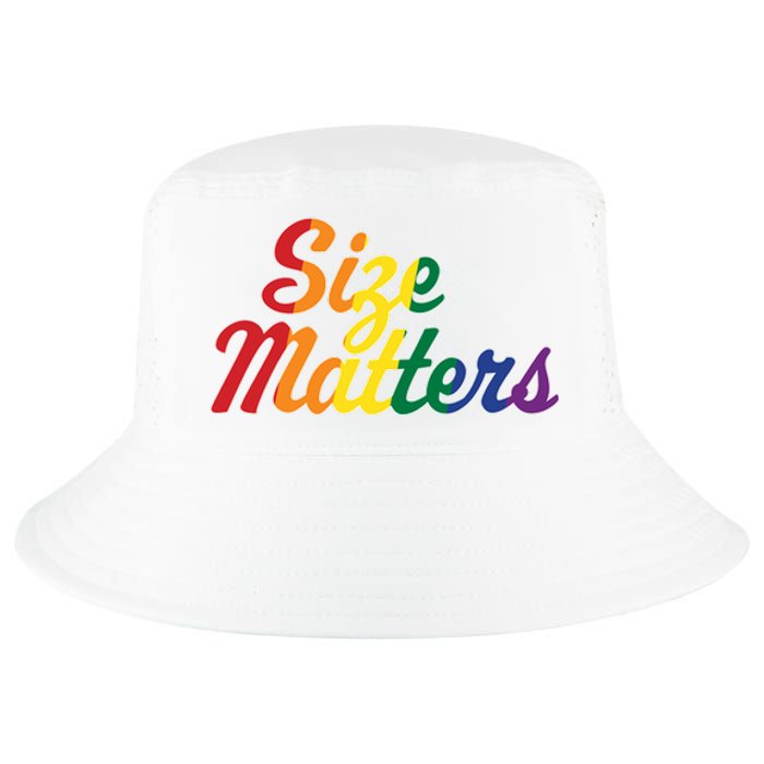 Size Matters Pride Rainbow Cool Comfort Performance Bucket Hat