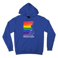 Supportive Mom Proud Heart Mom Pride Lgbt Cute Gift Hoodie