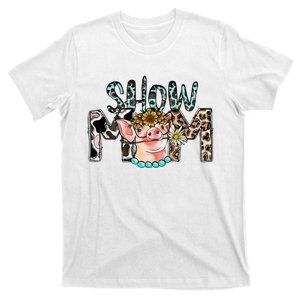 Show Mama Pig Mom Floral Country Farm Life Farm Girl Farmer T-Shirt