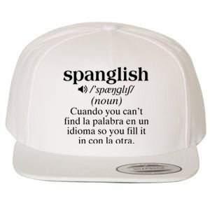 Spanglish Mexican Puerto Rican Venezuelan Spanish Teacher Wool Snapback Cap