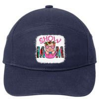 Show Mom Pig Print Leopard For MotherS Day Pig Lovers 7-Panel Snapback Hat