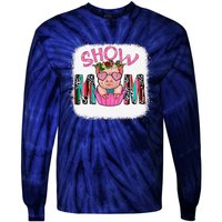 Show Mom Pig Print Leopard For MotherS Day Pig Lovers Tie-Dye Long Sleeve Shirt