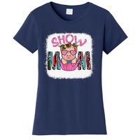 Show Mom Pig Print Leopard For MotherS Day Pig Lovers Women's T-Shirt