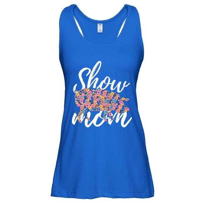 Show Mom Pig Great Gift Ladies Essential Flowy Tank