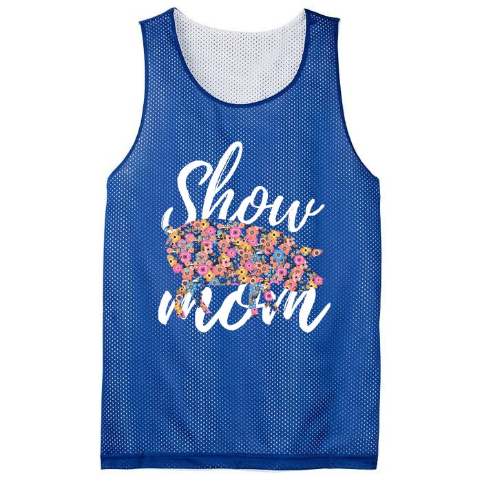 Show Mom Pig Great Gift Mesh Reversible Basketball Jersey Tank