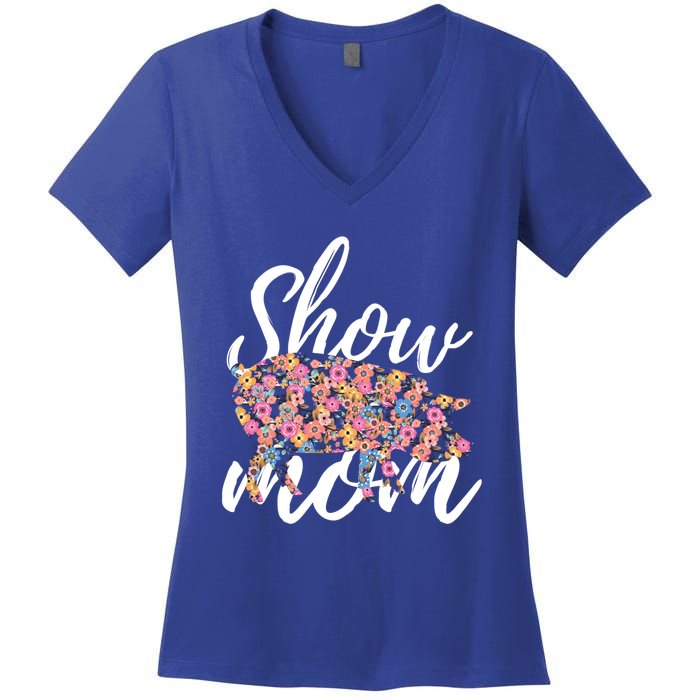 Show Mom Pig Great Gift Women's V-Neck T-Shirt