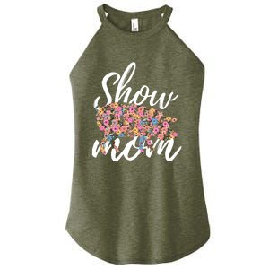 Show Mom Pig Great Gift Women's Perfect Tri Rocker Tank