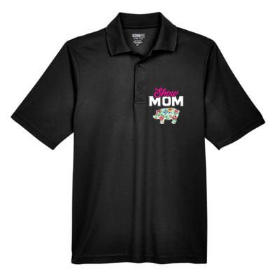 Show Mom Pig Gift Men's Origin Performance Pique Polo