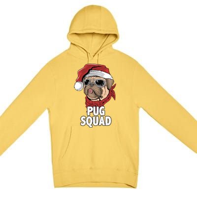 Squad Merry Pugmas Santa Hat Dog Xmas Gift Premium Pullover Hoodie