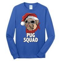 Squad Merry Pugmas Santa Hat Dog Xmas Gift Tall Long Sleeve T-Shirt