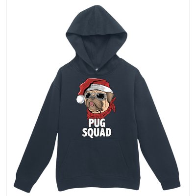 Squad Merry Pugmas Santa Hat Dog Xmas Gift Urban Pullover Hoodie