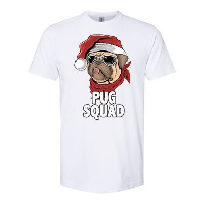 Squad Merry Pugmas Santa Hat Dog Xmas Gift Softstyle CVC T-Shirt