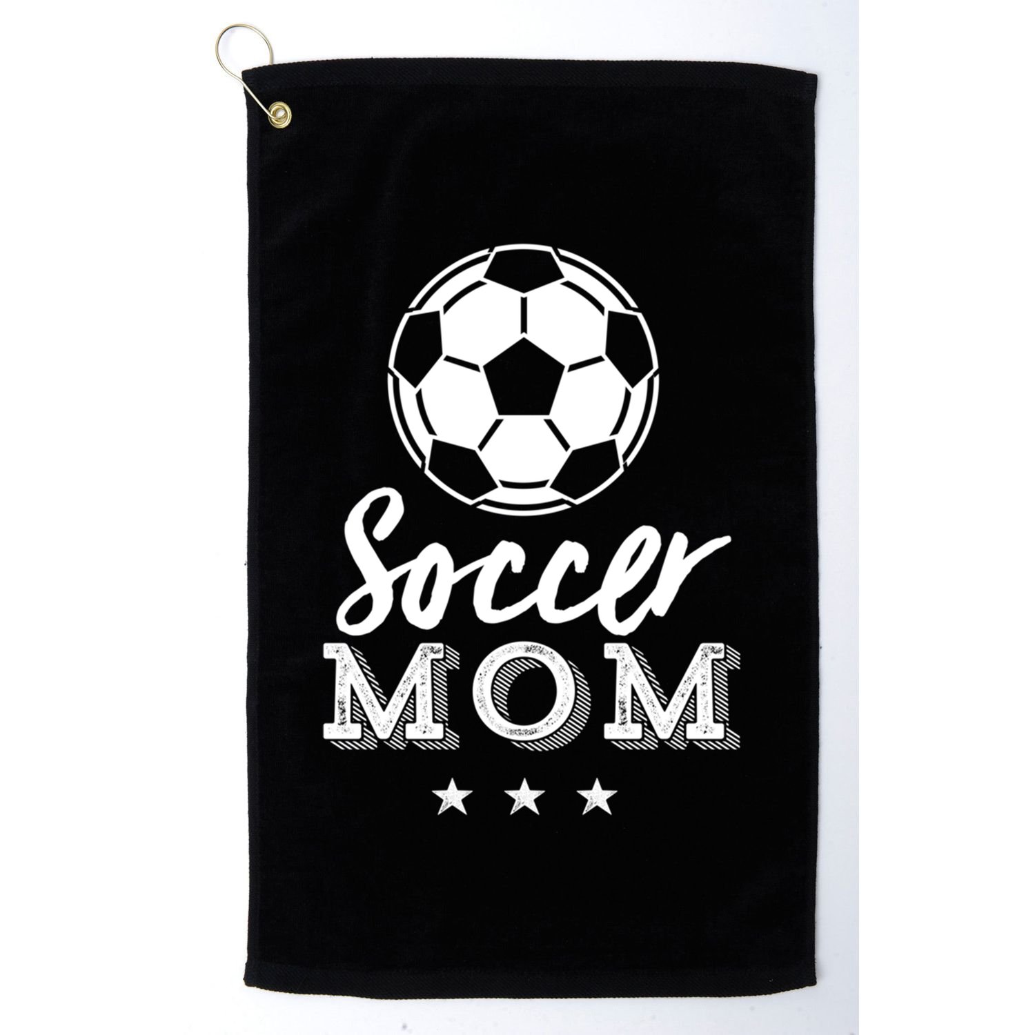 Soccer Mom Proud Parents Sports Player Vintage MotherS Day Gift Golf Towel