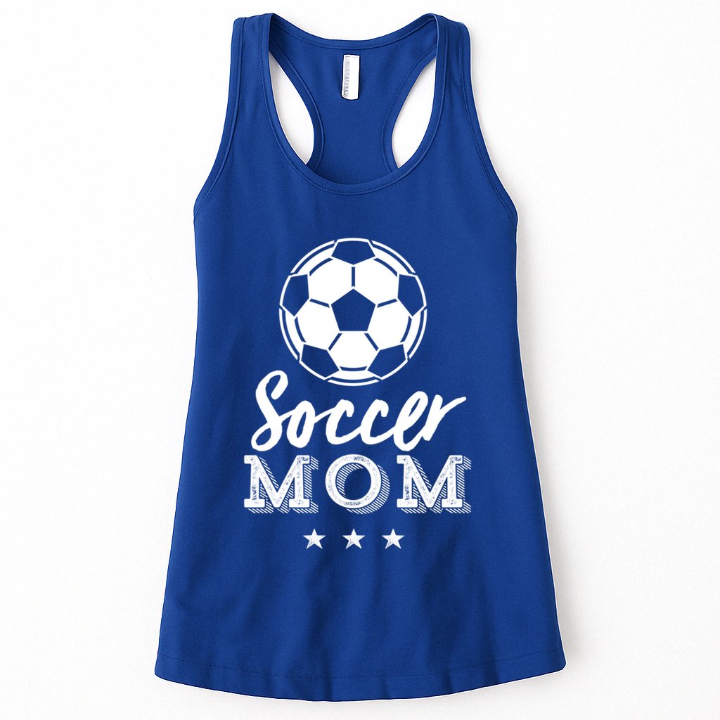 Soccer Mom Proud Parents Sports Player Vintage MotherS Day Gift Womens Tank Top