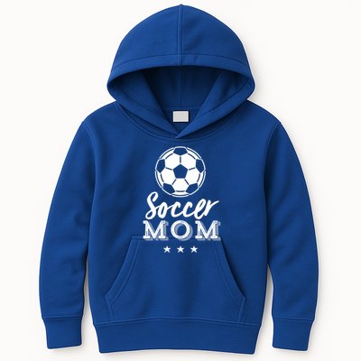 Soccer Mom Proud Parents Sports Player Vintage MotherS Day Gift Kids Hoodie