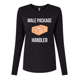 Summerhaysbros Male Package Handler Womens Cotton Relaxed Long Sleeve T-Shirt