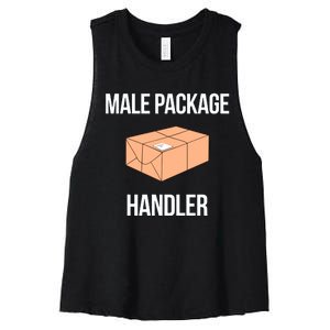 Summerhaysbros Male Package Handler Women's Racerback Cropped Tank