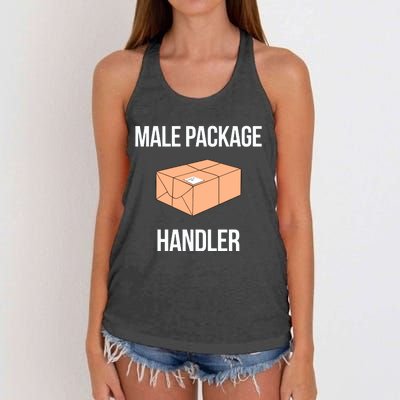 Summerhaysbros Male Package Handler Women's Knotted Racerback Tank