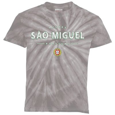 SãO Miguel Portugal Sao Miguel Azores Kids Tie-Dye T-Shirt