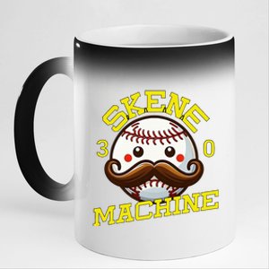 Skene Machine Pittsburgh Baseball 11oz Black Color Changing Mug