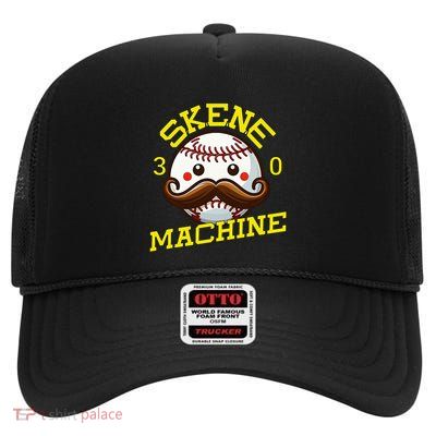 Skene Machine Pittsburgh Baseball High Crown Mesh Back Trucker Hat
