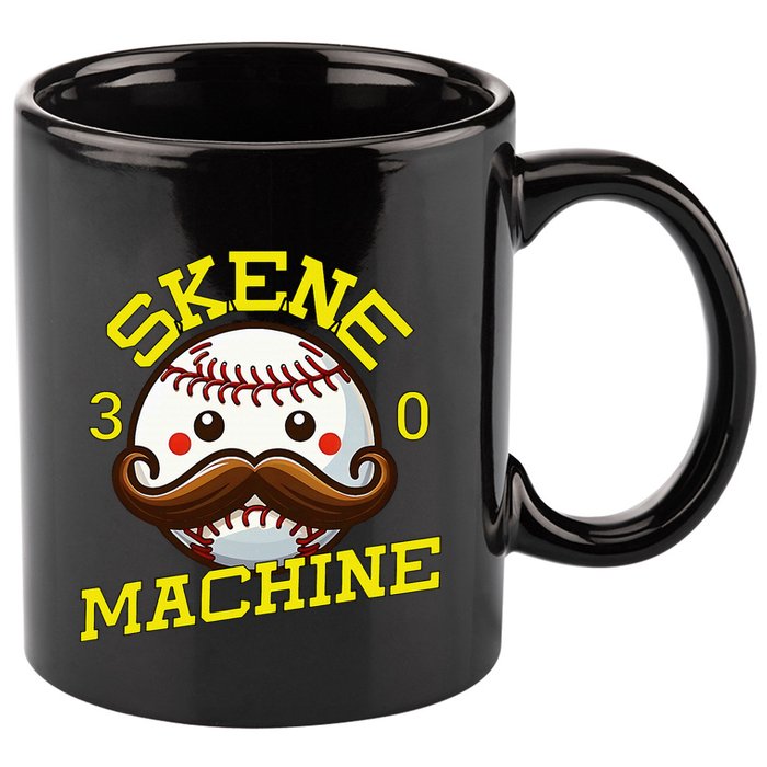 Skene Machine Pittsburgh Baseball 11oz C Handle Ceramic Mug