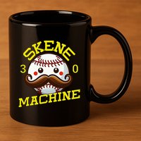 Skene Machine Pittsburgh Baseball 11oz C Handle Ceramic Mug