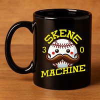 Skene Machine Pittsburgh Baseball 11oz C Handle Ceramic Mug