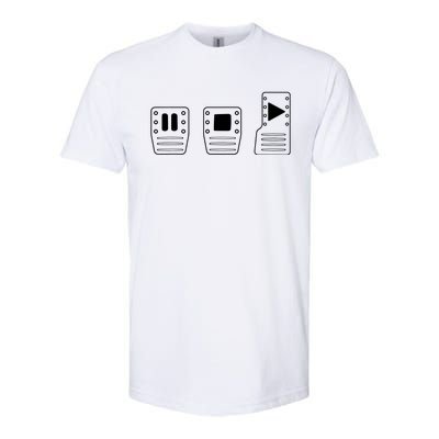 Save Manual Pedal Diagram Stick Shift Car Lover Softstyle® CVC T-Shirt