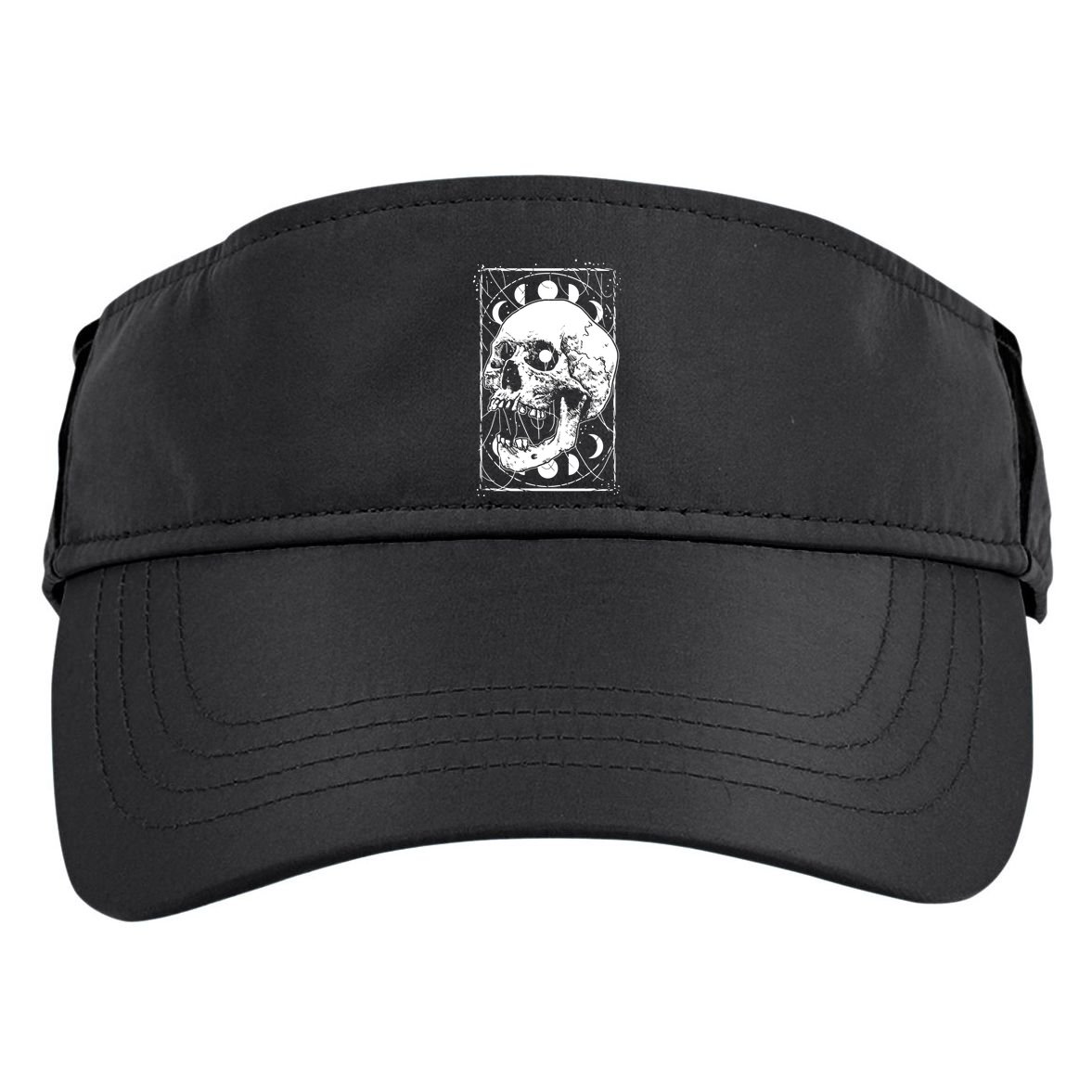 Skull Moon Phases Pastel Goth Gothic Occult Wicca Adult Drive Performance Visor