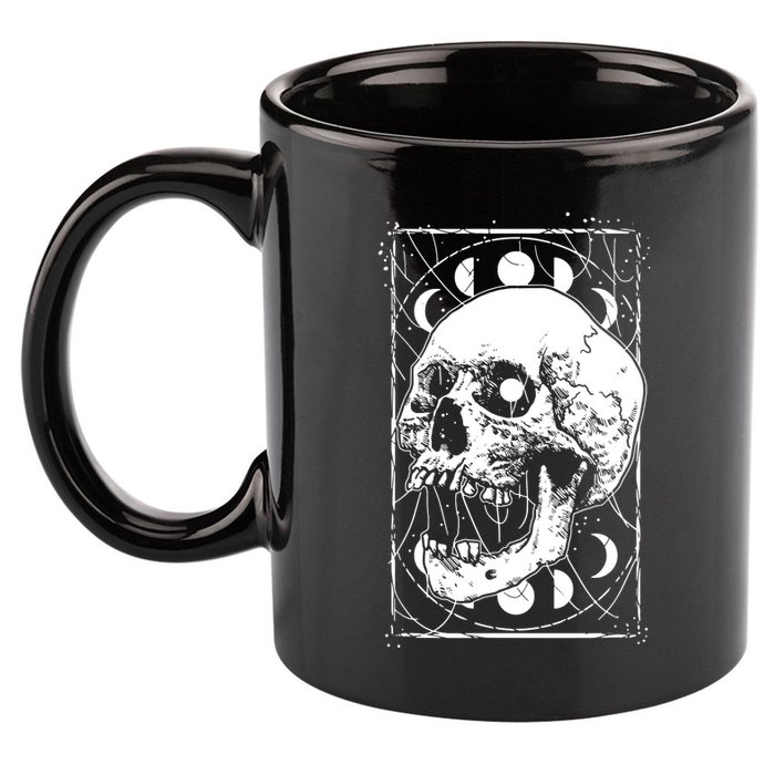 Skull Moon Phases Pastel Goth Gothic Occult Wicca 11oz C Handle Ceramic Mug